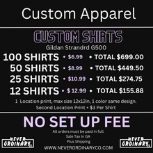 Load image into Gallery viewer, Custom Single Color & Placement Shirts