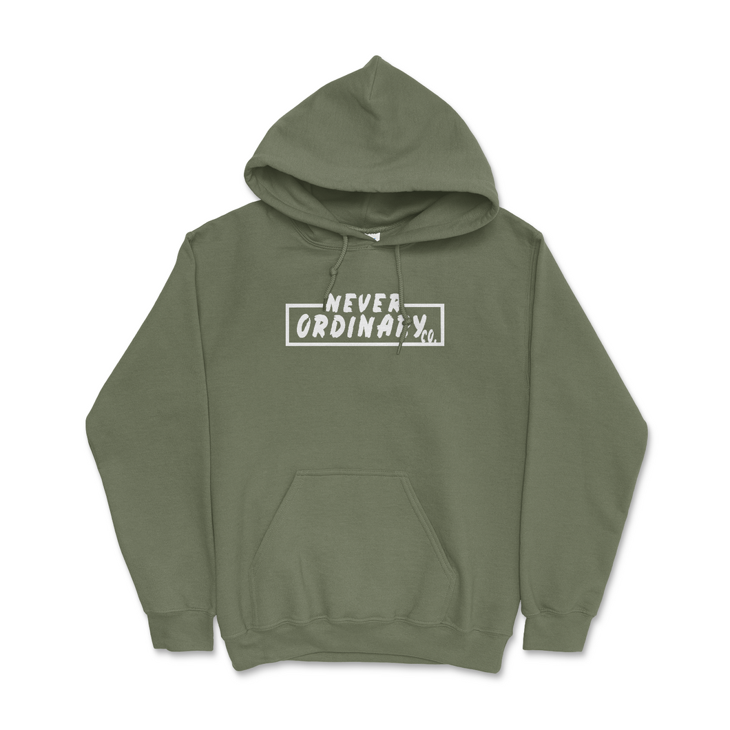 Never Ordinary Hoodie - Military Green